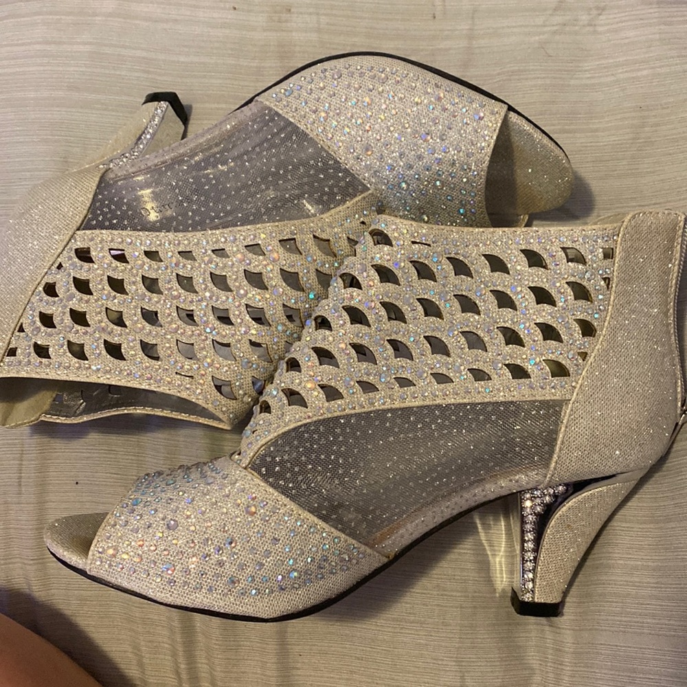 Rhinestone high heels